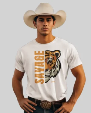 Savage White Classic Fit T-Shirt