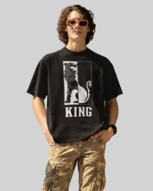 King Black Oversized T-Shirt