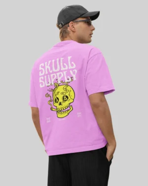 Skull Supply Lavender Oversized T-Shirt