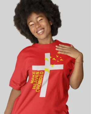 Jesus Cross Red Oversized T-Shirt