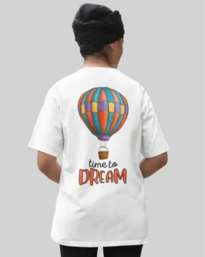 Dreams White Oversized T-Shirt