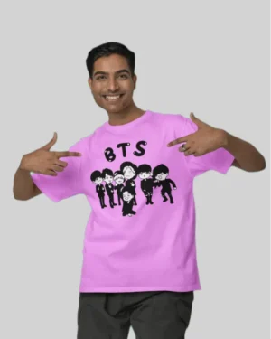 BTS Army Lavender Oversized T Shirt