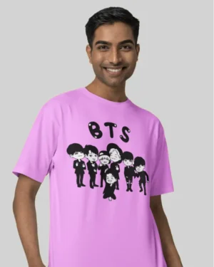 BTS Army Lavender Oversized T Shirt