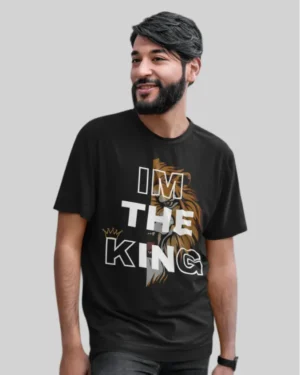 Lion King Black Oversized T Shirt