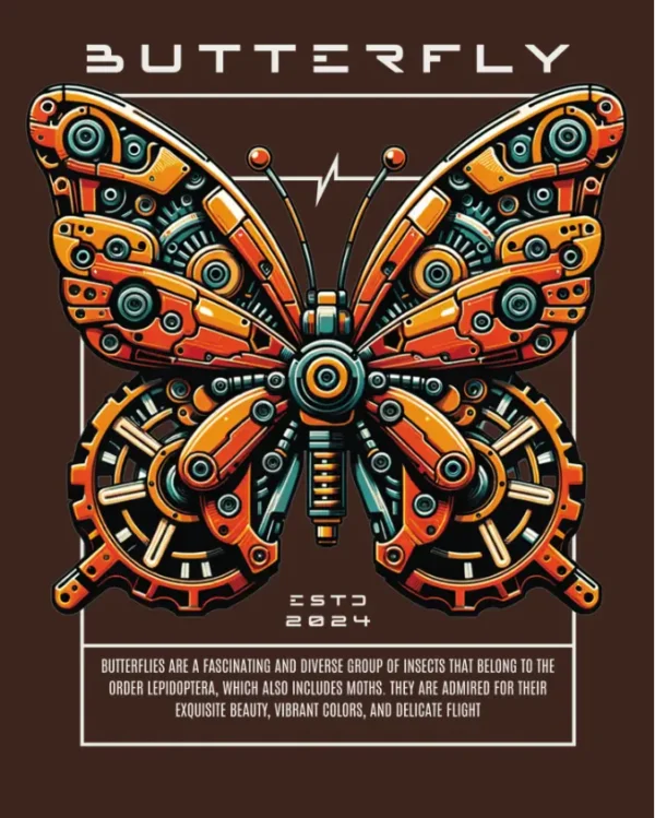 Mechanical Butterfly Brown