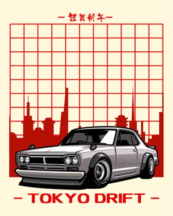 Tokyo Drift Off White graphic