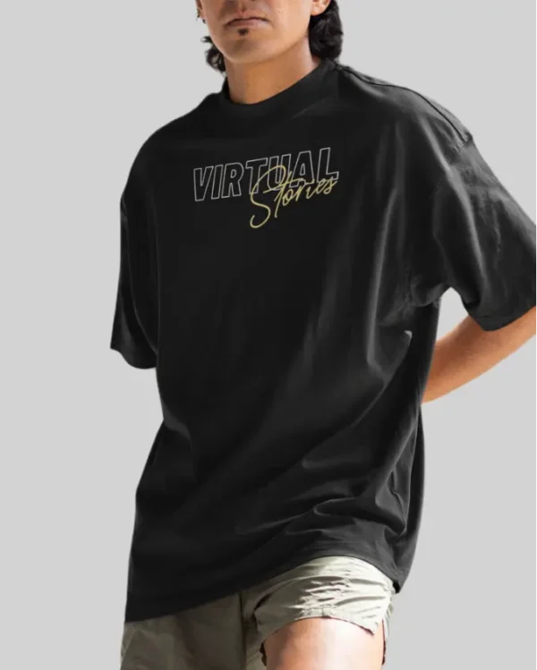 Virtual Stories Black men Oversized Tshirt race