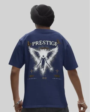 Prestige Navy Blue Oversized T Shirt