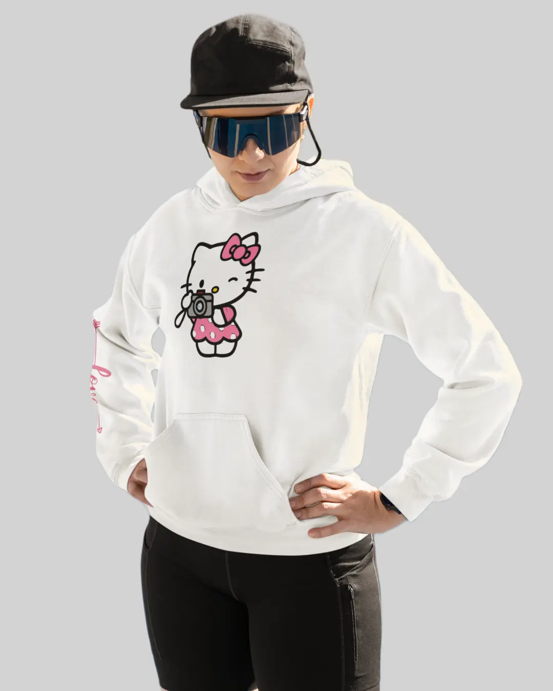 Hello Kitty White Hoodie (2)