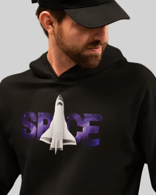 Space Black Hoodie mens