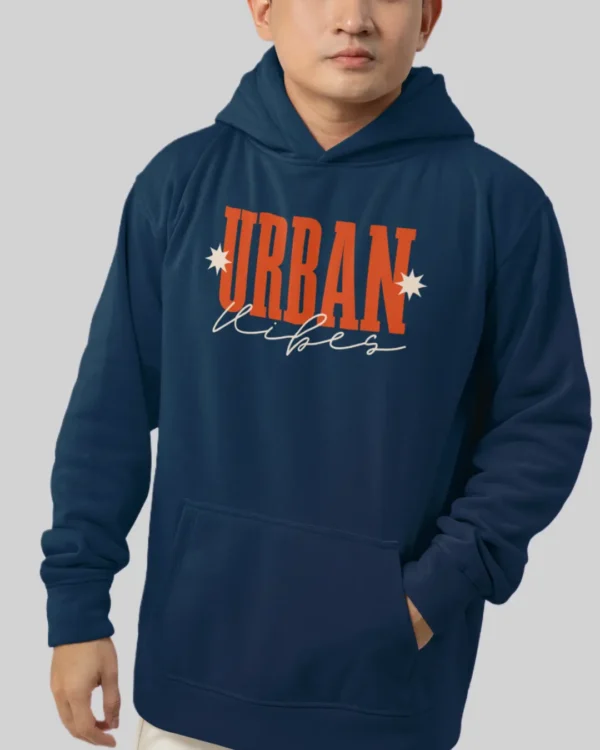 Urban Navy Blue Hoodie mens