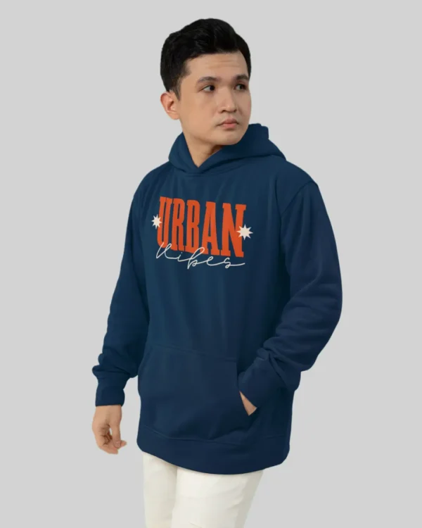 Urban Navy Blue Hoodie men