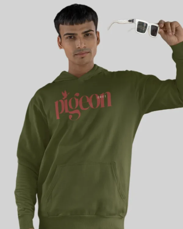 Pigeon Army Green Hoodie boys